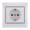  Розетка з/з біла Lezard Mira ( 701-0202-122В )