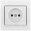  Розетка б/з біла Lezard Deriy ( 7020202-121 )