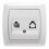  Розетка Телефонна євростандарт (CAT3) біла VIKO Carmen 90561013