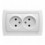  Розетка подвійна біла VIKO Carmen 90561055