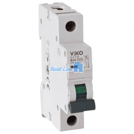 ViKo 4VTB-1C10,Автоматический выключатель, 1P, хар.С, 10A, 4,5kA VIKO 4VTB-1C10