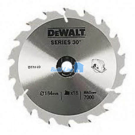 Пильный диск HM, 18z, d 235х30мм, точ. рез,+25град,SERIES 40, ATB., DT4015, DeWalt