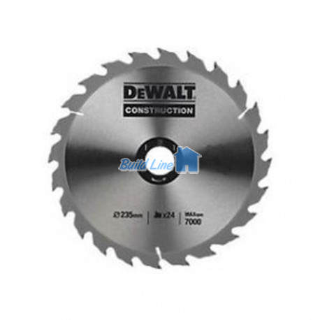 Пильный диск HM, 24z, d 235х30мм, сред. рез,+20град,SERIES 30 ATB, DT1156, DeWalt