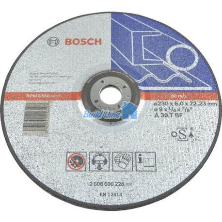 Круг шлифовальный 230 х 6 мм Bosch , 2608600228