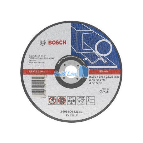 Круг абразивный отрезной 180x3, 2608600321, Bosch