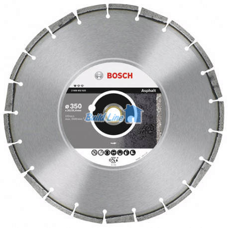 Круг алмазный 350 x 25,4/30 мм Bosch Best for Asphalt , 2608602516