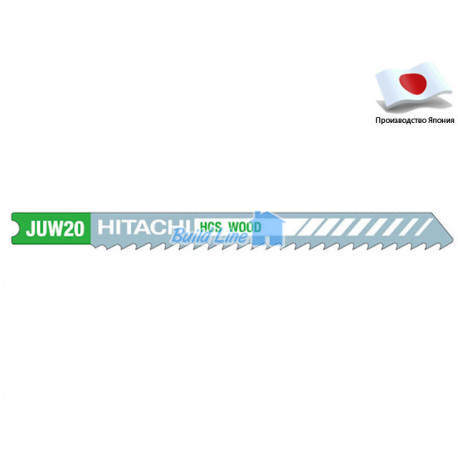 Набор пилочек Hitachi JUW20 (750023) для лобзика 5 шт.мягкое дерево