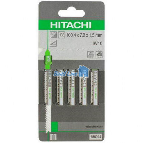 Пилки для лобзика Hitachi JW10 5 шт. дерево, пластик ( 750044 )