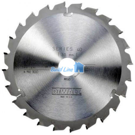  Пиляльний диск SERIES 40, 216х30мм, 24 z , ATB,-5 гра, DT4222, DeWalt