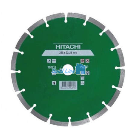  Диск алмазний Hitachi 230x2,5x22,2 Сегментний універсальний laser (752815)