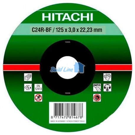  Круг відрізний Hitachi 125 x 3 x 22,2 мм по каменю/цеглі ( 752532 )