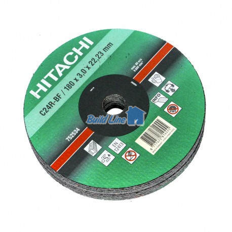  Круг відрізний Hitachi 180 x 3 x 22,2 мм по каменю/цеглі ( 752534 )